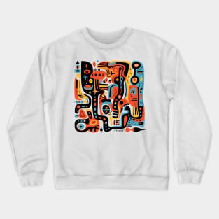 Mid Century Abstract Jazz Crewneck Sweatshirt